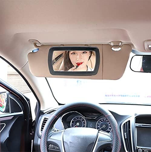 Autós Napellenző Tükör, LED Világítás, Smink Nap-Árnyékoló Kozmetikai Tükör Autó Smink Tükör Érintőképernyős