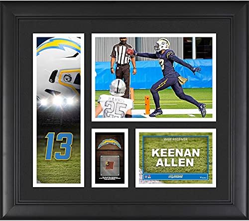 Keenan Allen Los Angeles Chargers Keretes 15 x 17 Játékos Kollázs egy Darab Játék-Használt Futball - NFL-Játék,