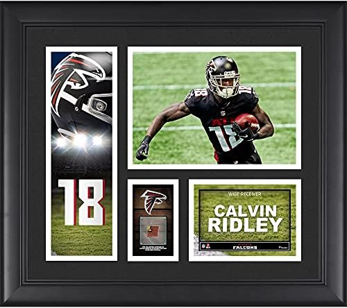 Calvin Ridley Atlanta Falcons Keretes 15 x 17 Játékos Kollázs egy Darab Játék-Használt Futball - NFL-Játék,