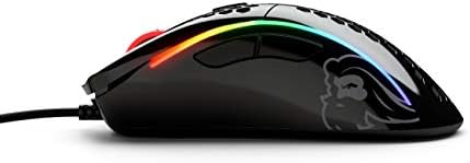 Dicső Gaming Mouse - Dicső Modell D Honeycomb Egér - Superlight RGB-PC Egér - 68 g - Fényes Fekete, Vezetékes