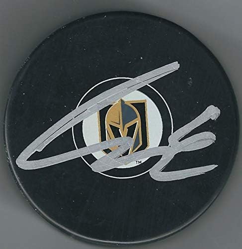 Dedikált COLIN MILLER Vegas Arany Lovagok Jégkorong - Dedikált NHL Korong