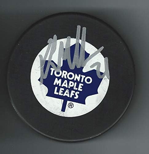 Kirk Müller Aláírt Toronto Maple Leafs Árok Puck - Dedikált NHL Korong