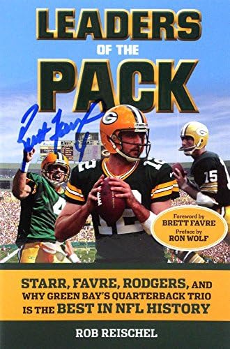 Brett Favre Aláírt Green Bay Packers Vezetők a Csomag Kartonált Könyv - Dedikált NFL Magazinok