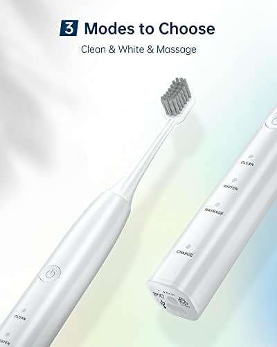 FUMEIKANG Szónikus Elektromos Fogkefe a Felnőttek Újratölthető Hatalom fogkefék-Fehér