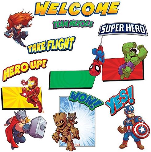 Eureka Vissza az Iskolába Marvel Avengers Szuperhős Welcome faliújságra, illetve Tantermi Dekorációk,