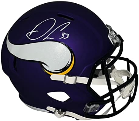 Dalvin Szakács Aláírt Dedikált Minnesota Vikings Teljes Méret Sebesség Sisak Szövetség - Dedikált NFL