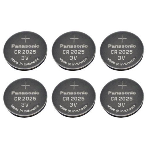 Panasonic CR2025-6 CR2025 3V Lítium gombelem (Csomag 6)