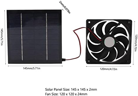 Solar Panel Ventilátor Készlet, 10W 5V 2A Fotovoltaikus Napelem Ventilátor Készlet Napelemes Panel Elszívó