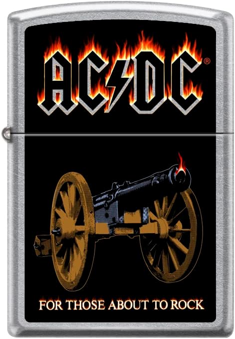 AC/DC Zippo Öngyújtók (Utca Chrome - Azok számára, Arról, hogy Rock-Cannon)