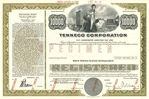 Tenneco Corporation - 10.000 $vagy $1,000 - Bond