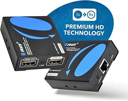 OREI HDMI Ethernet Felett Extender Át CAT6/CAT7 Kábel 1080p @ 60Hz IR - Max 196 FT - Támogatja & 3D-s,
